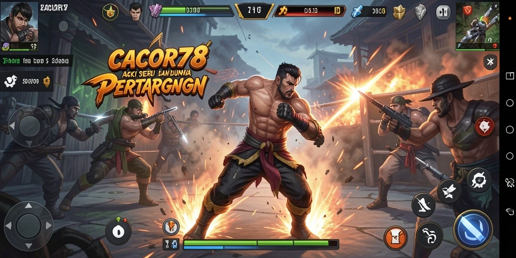 Screenshot gameplay CACOR78 menampilkan aksi seru dan grafis menawan.