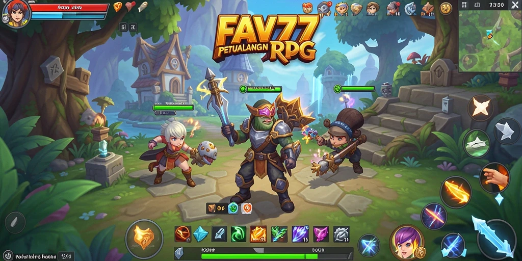 Screenshot FAV77 menampilkan aksi pertarungan yang mendebarkan di dunia RPG.