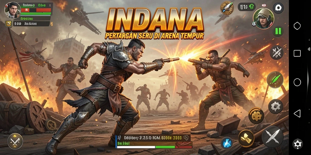 Tampilan layak dari aksi pertarungan INDAAA yang mendebarkan.