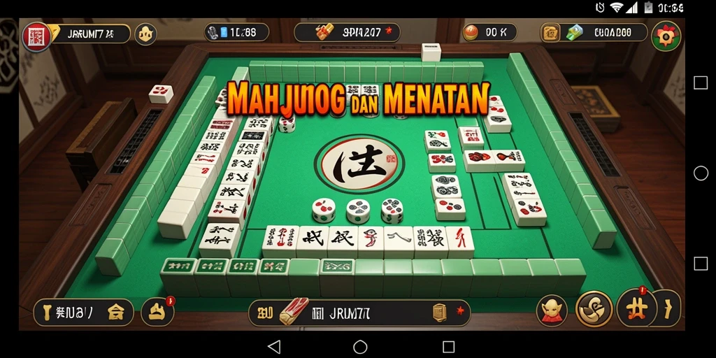 Tampilan gameplay JARUM77 dengan tantangan Mahjong yang menarik.