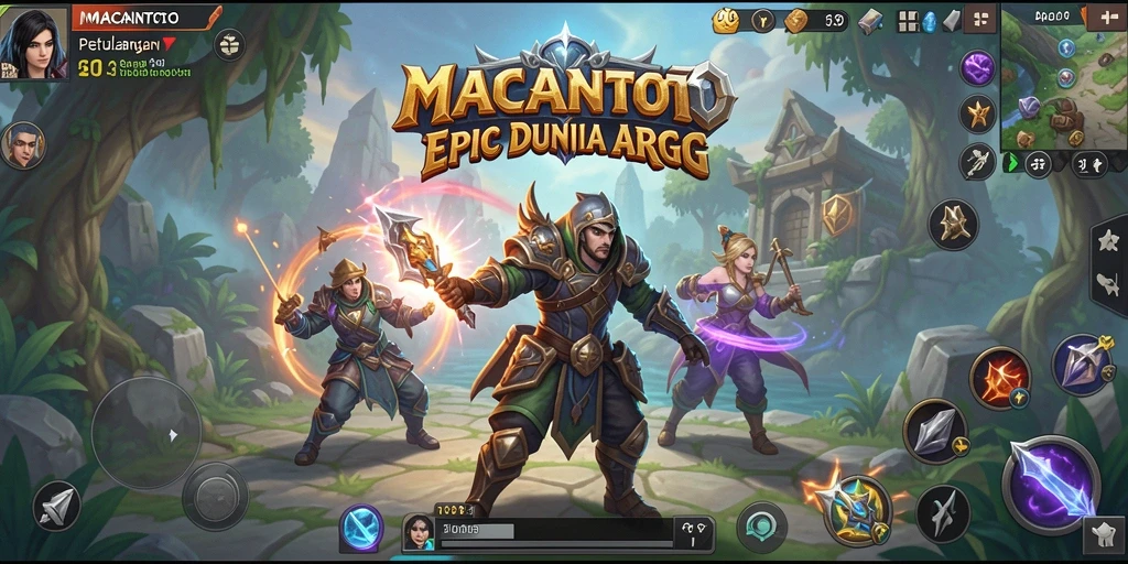 Tampilan menarik dari gameplay ARPG dalam MACANTOTO.