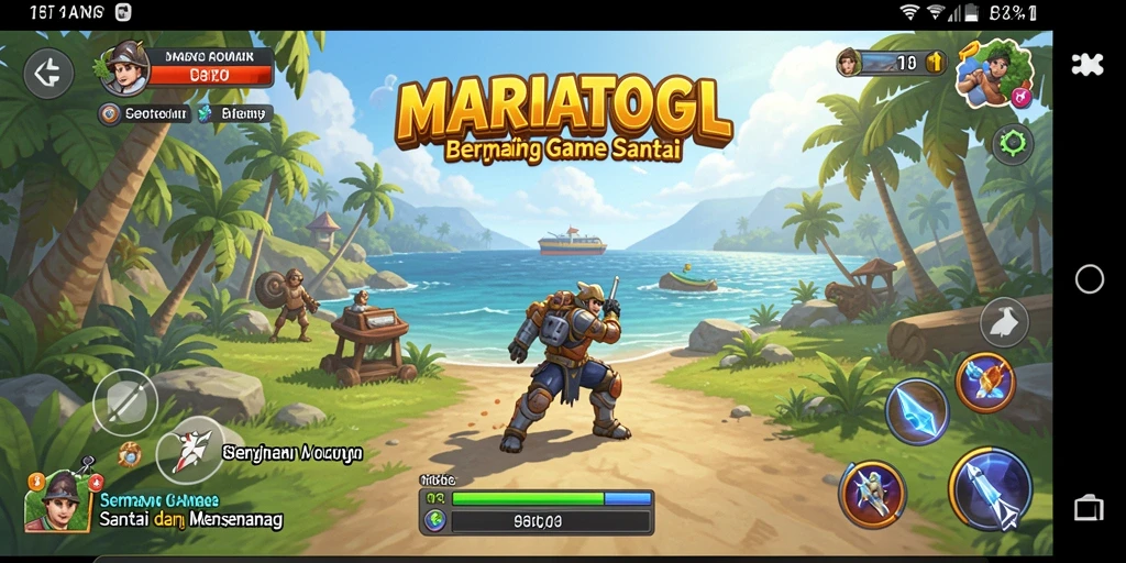Tampilan gameplay MARIATOGL yang penuh warna dan seru.