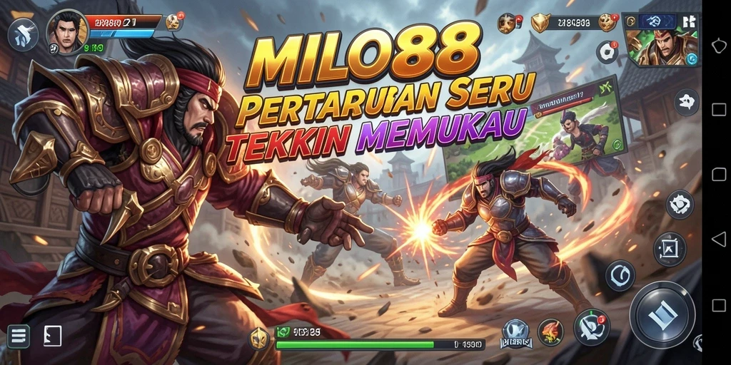 Screenshot dari gameplay <strong>MILO88</strong> yang menunjukkan pertarungan epik.