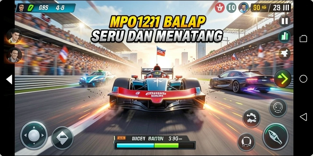 Gameplay seru MPO1221 dengan balapan yang mendebarkan.