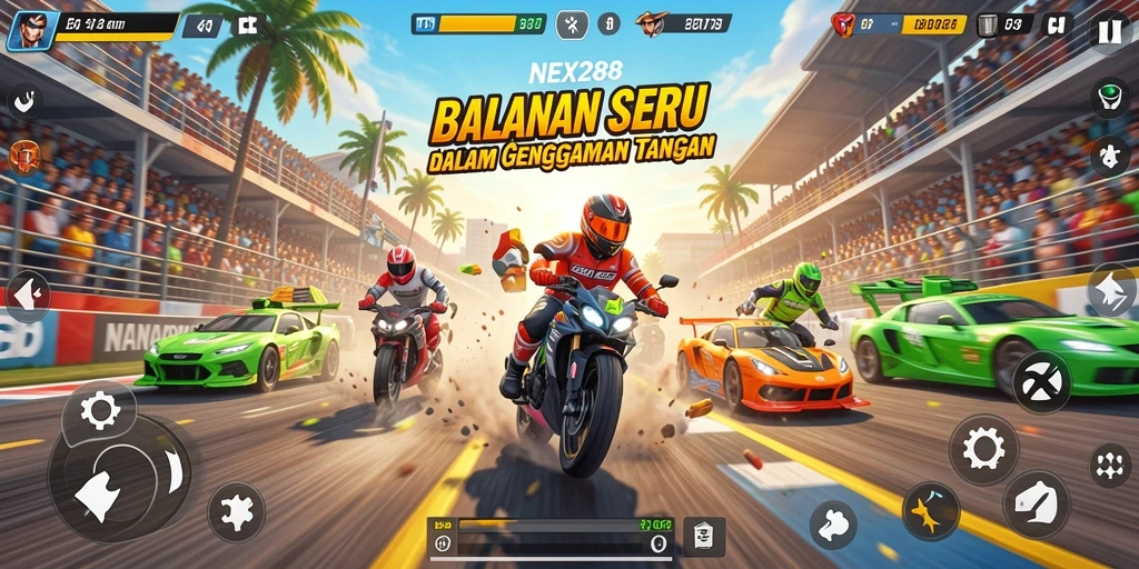 Tangkapan layar gameplay NEX288 yang mendebarkan dan penuh aksi.