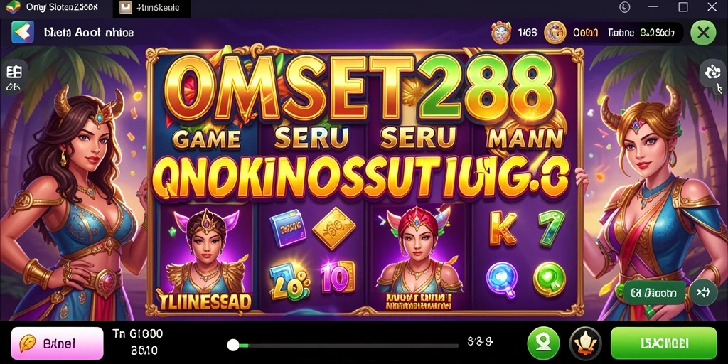 Screenshot gameplay menunjukkan pengalaman mendebarkan bermain slot di OMSET288.