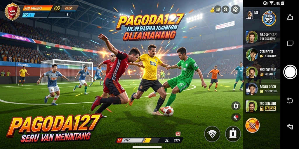 Tangkapan layar gameplay <strong>PAGODA127</strong> yang menampilkan aksi seru olahraga.