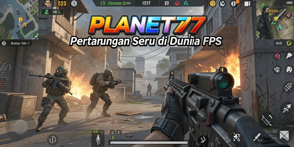 Tampilan gameplay dinamis dan seru dari PLANET77.
