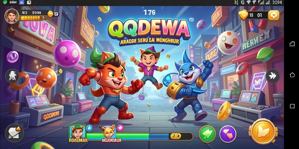 Gameplay seru dengan berbagai tantangan arcade menarik.
