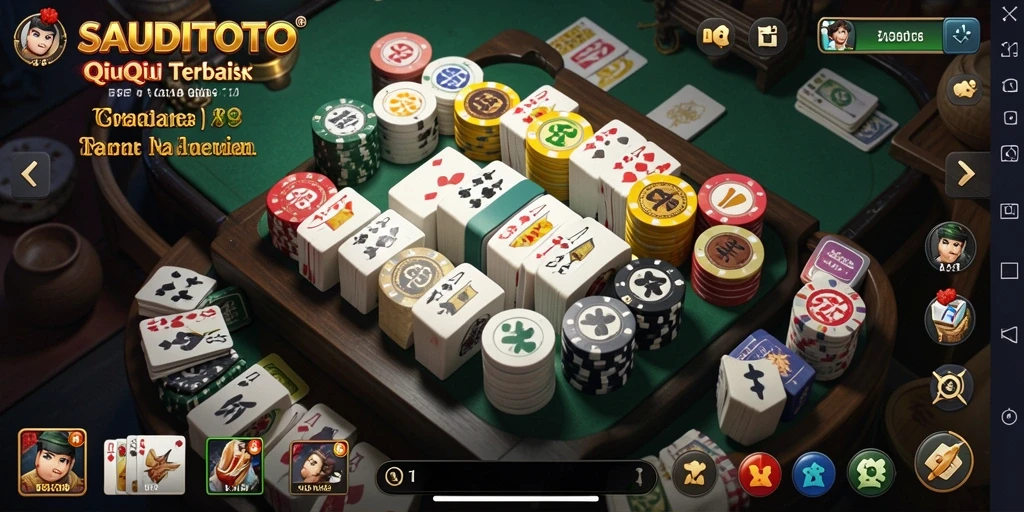 Tampilan gameplay QiuQiu di SAUDITOTO yang mengasyikkan.